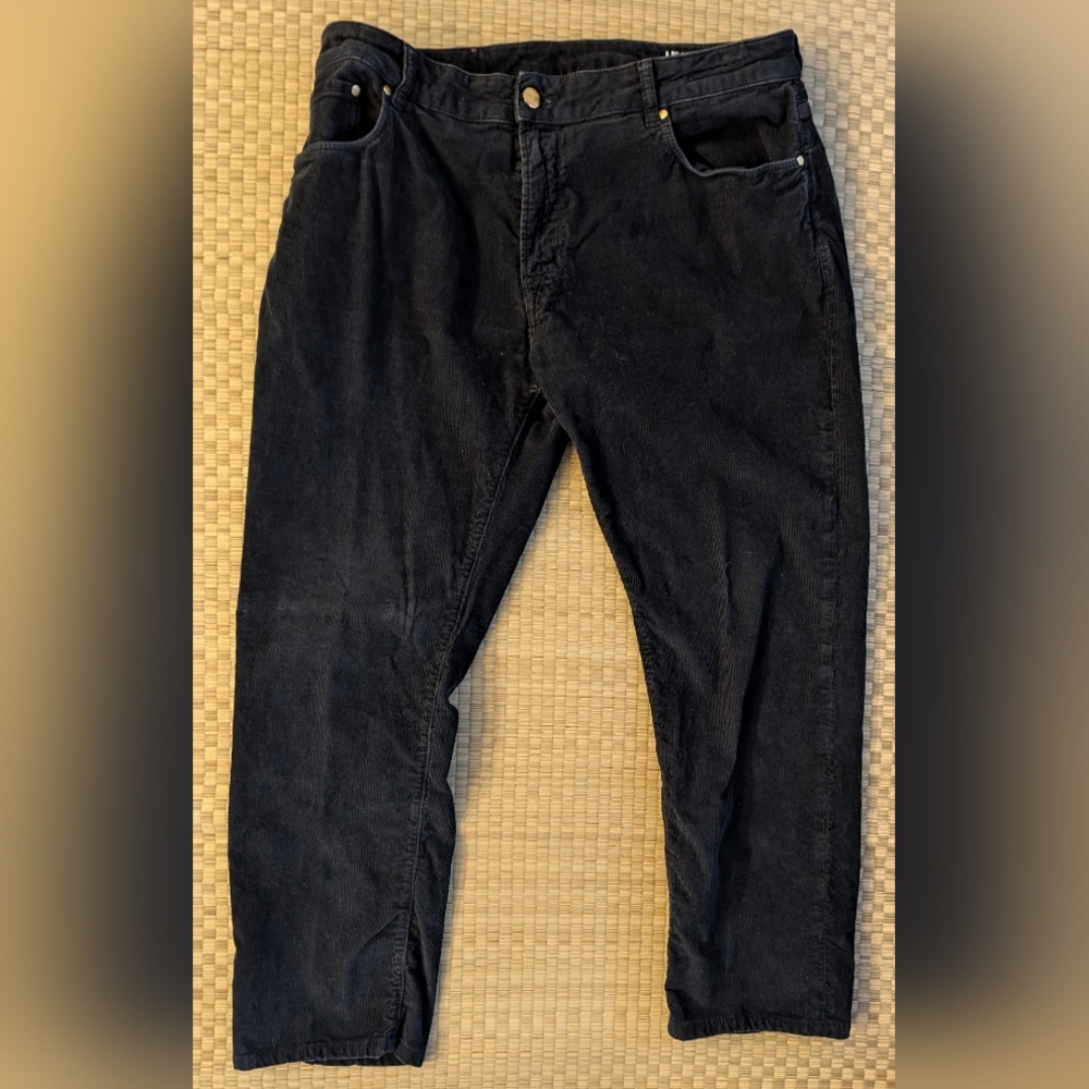 PT Torino Jazz Corduroy 5 Pocket Pants Black Men's Size IT38 / US 35 x 26.7